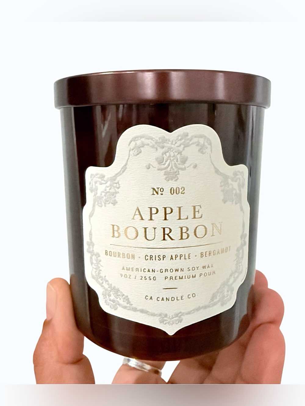 Leoben Company Apple Bourbon No. 002 Luxury Scented Candle - Brown